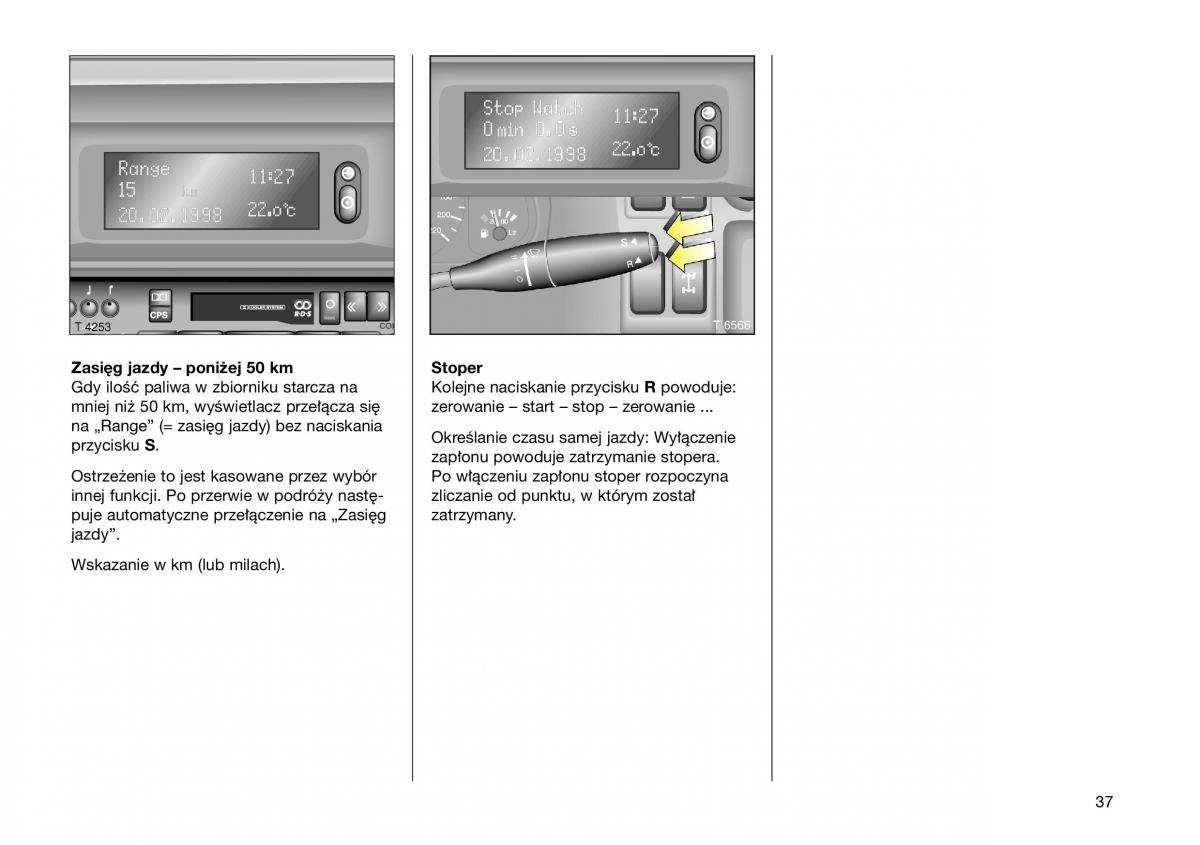 Opel Frontera B Isuzu Wizard Vauxhall Holden instrukcja obslugi instrukcja obslugi / page 37