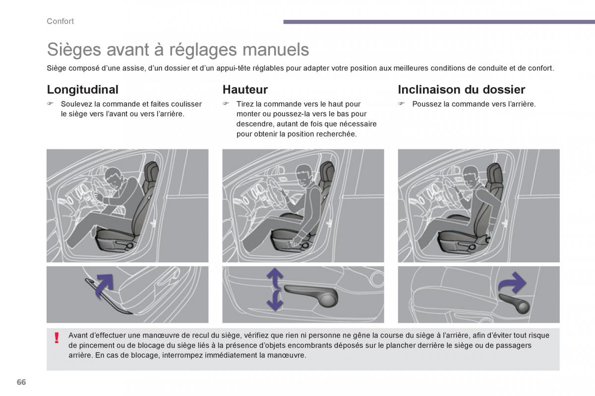 Peugeot 5008 manuel du proprietaire / page 68