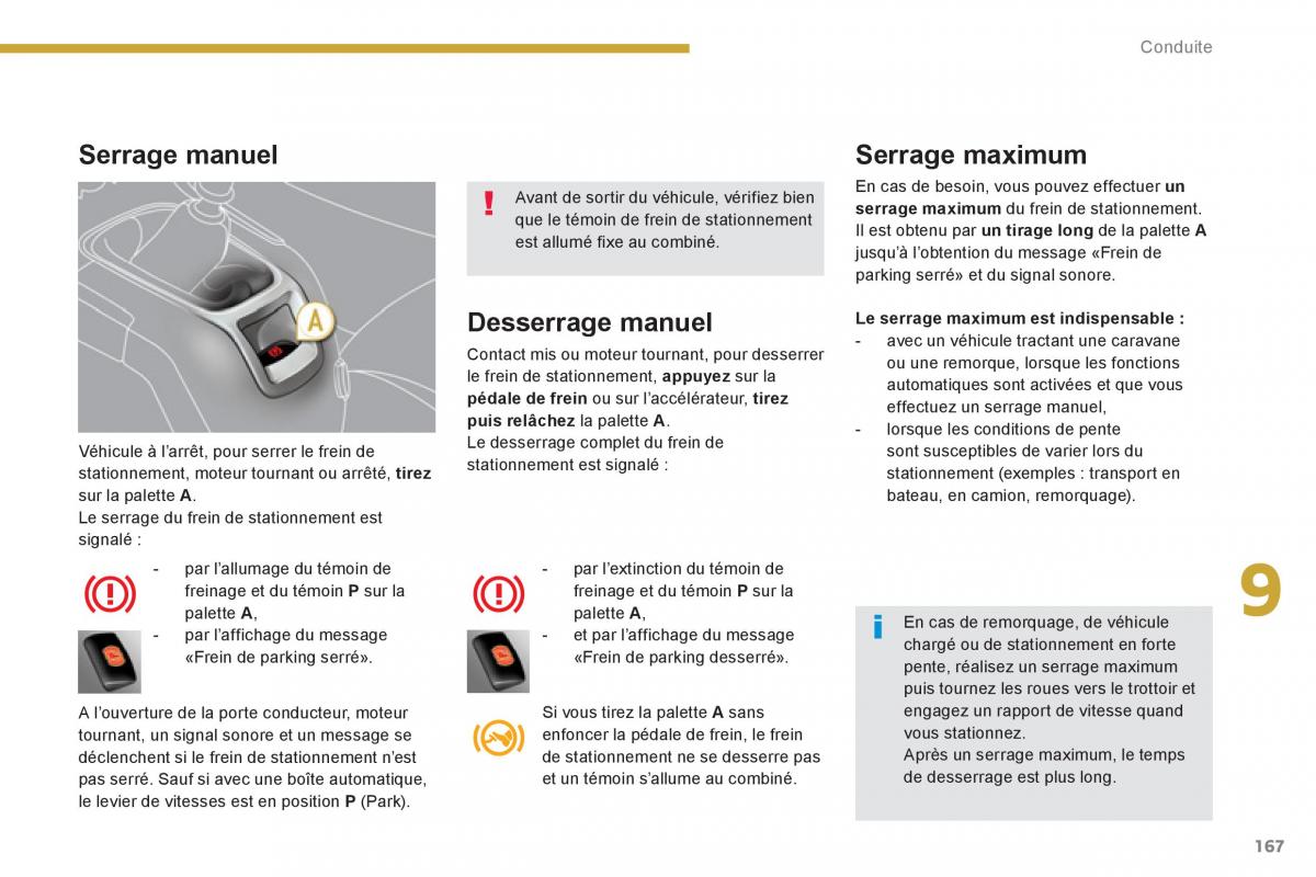 Peugeot 5008 manuel du proprietaire / page 169