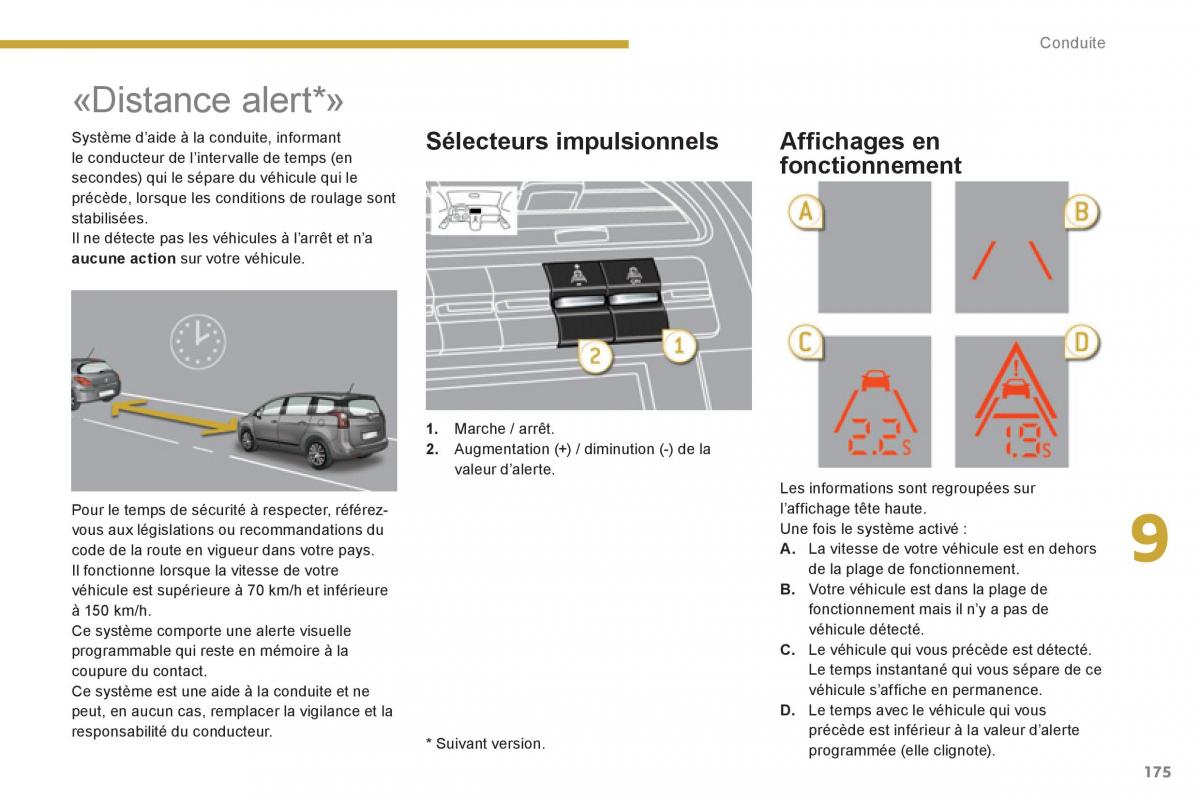 Peugeot 5008 manuel du proprietaire / page 177