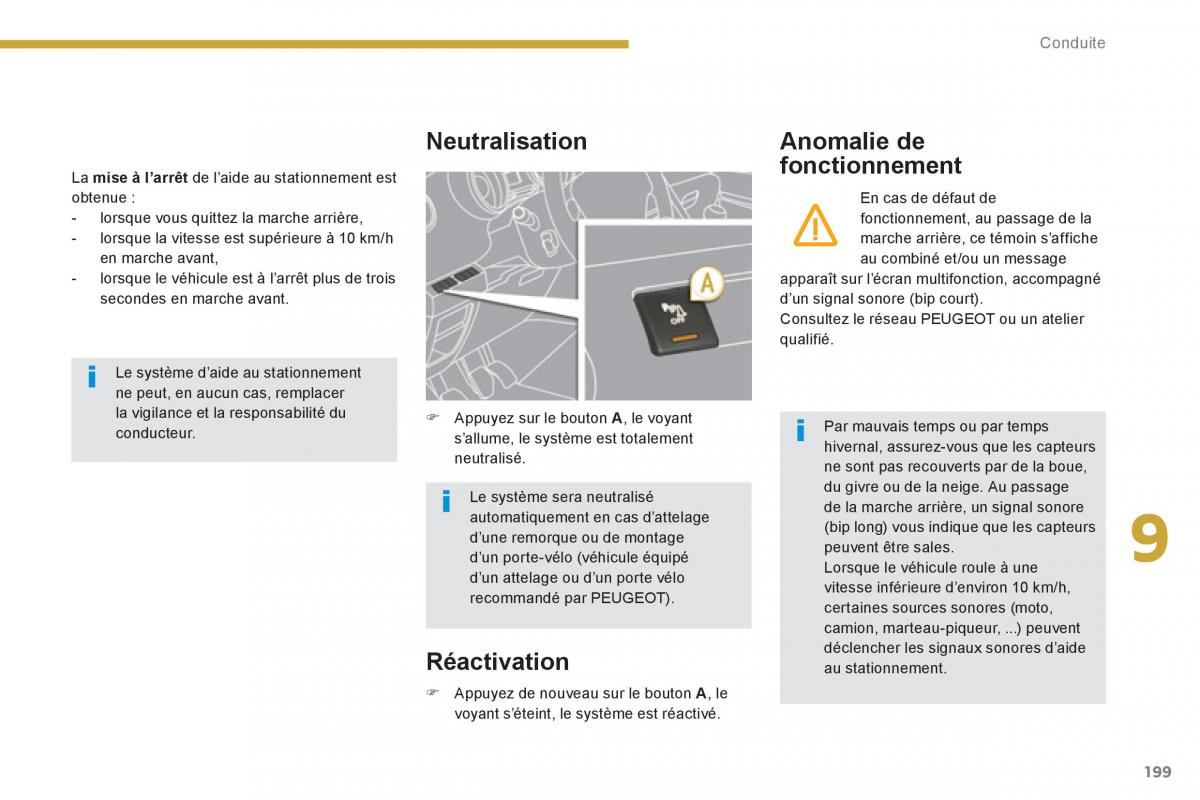 Peugeot 5008 manuel du proprietaire / page 201