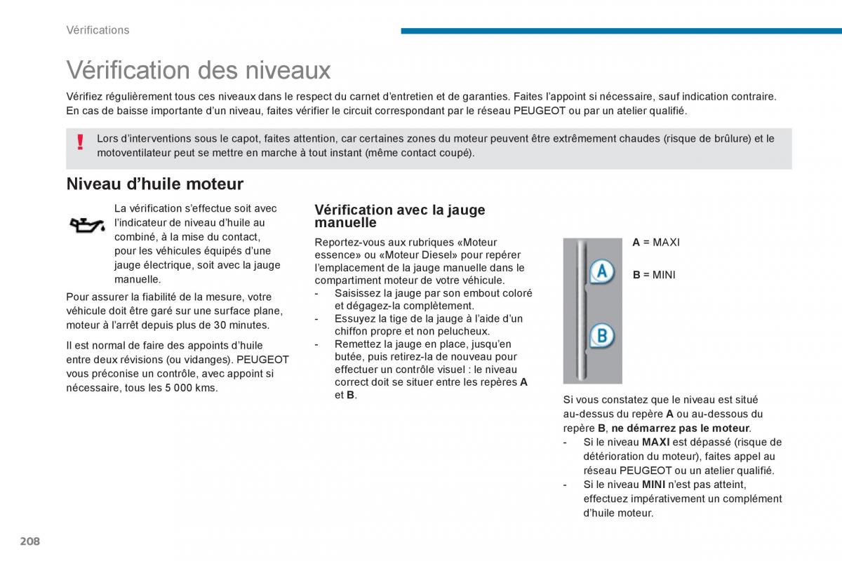 Peugeot 5008 manuel du proprietaire / page 210