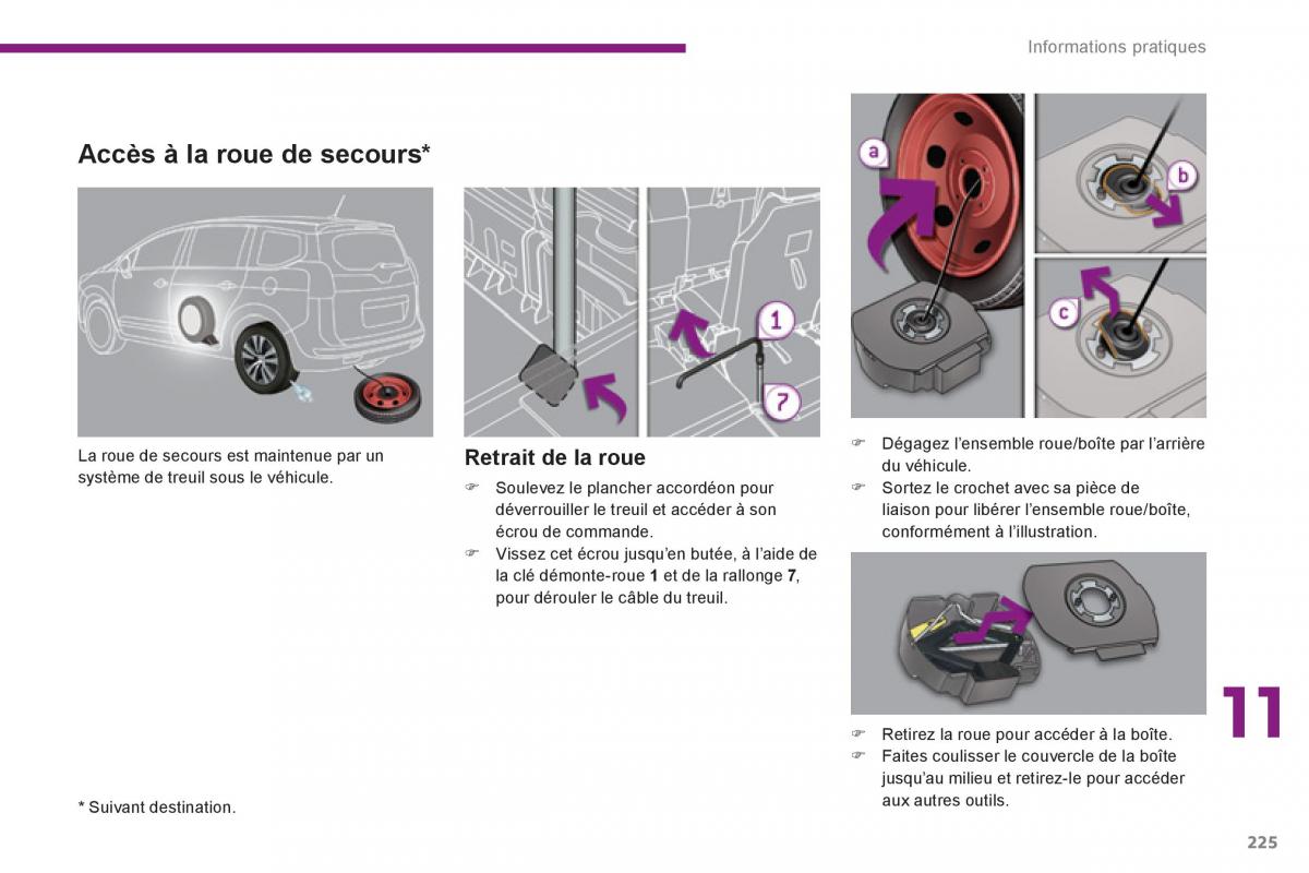 Peugeot 5008 manuel du proprietaire / page 227