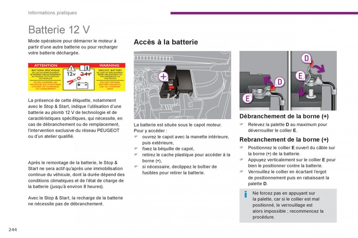 Peugeot 5008 manuel du proprietaire / page 246