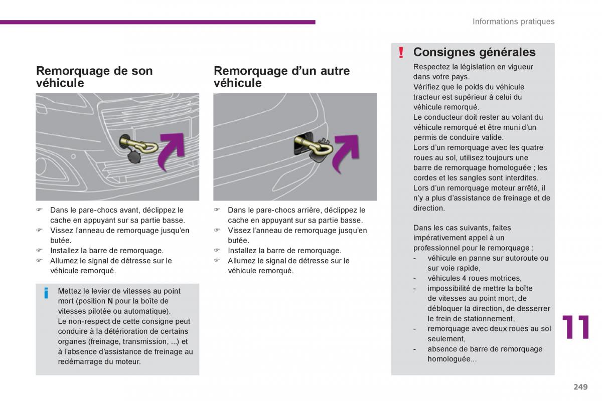 Peugeot 5008 manuel du proprietaire / page 251