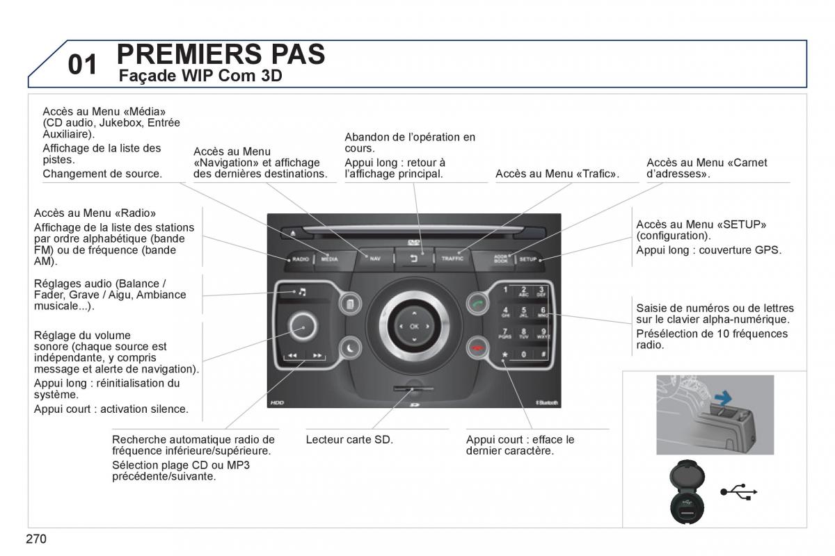 Peugeot 5008 manuel du proprietaire / page 272