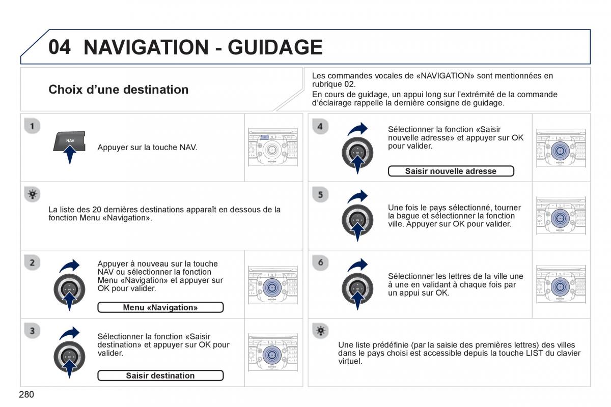 Peugeot 5008 manuel du proprietaire / page 282