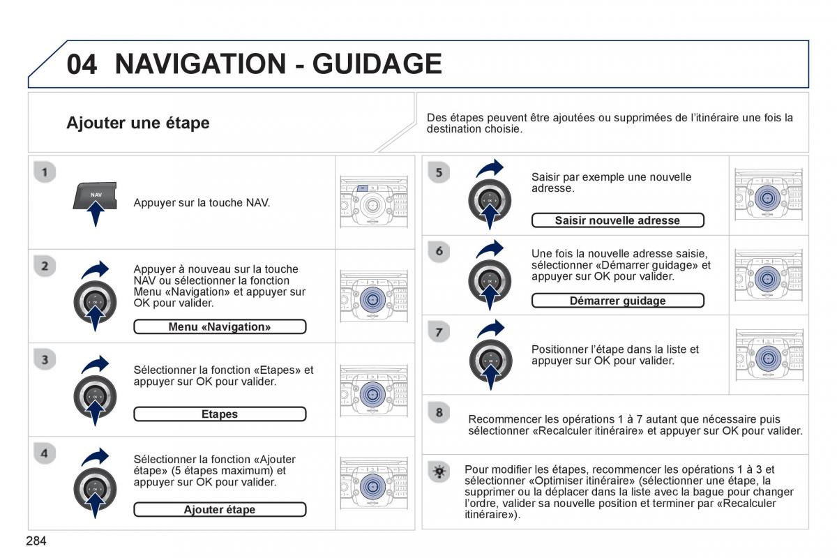 Peugeot 5008 manuel du proprietaire / page 286