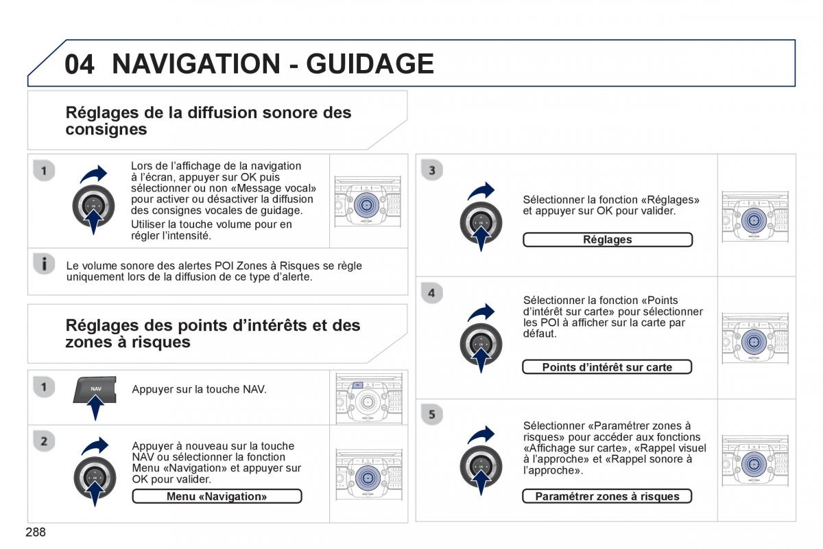 Peugeot 5008 manuel du proprietaire / page 290