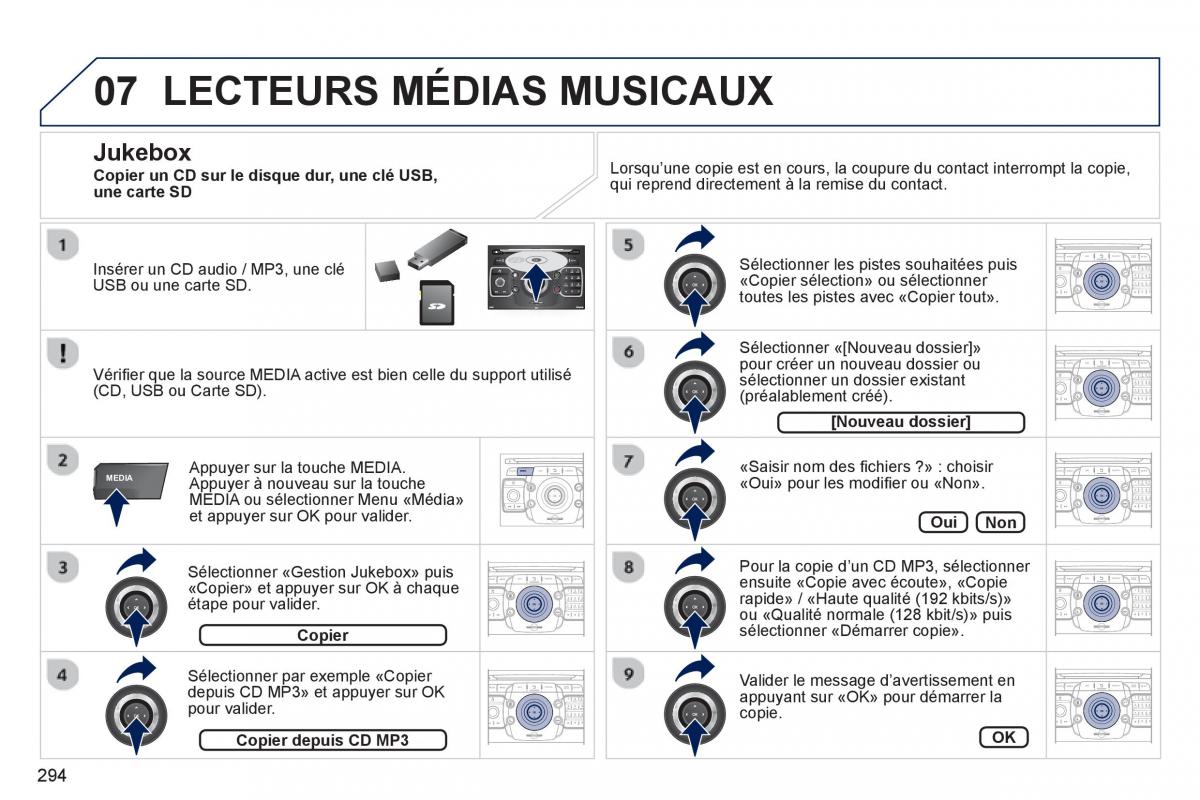 Peugeot 5008 manuel du proprietaire / page 296