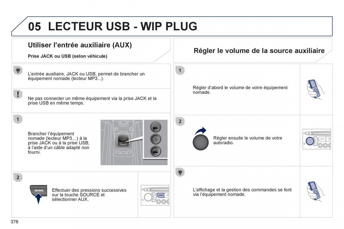 Peugeot 5008 manuel du proprietaire / page 378