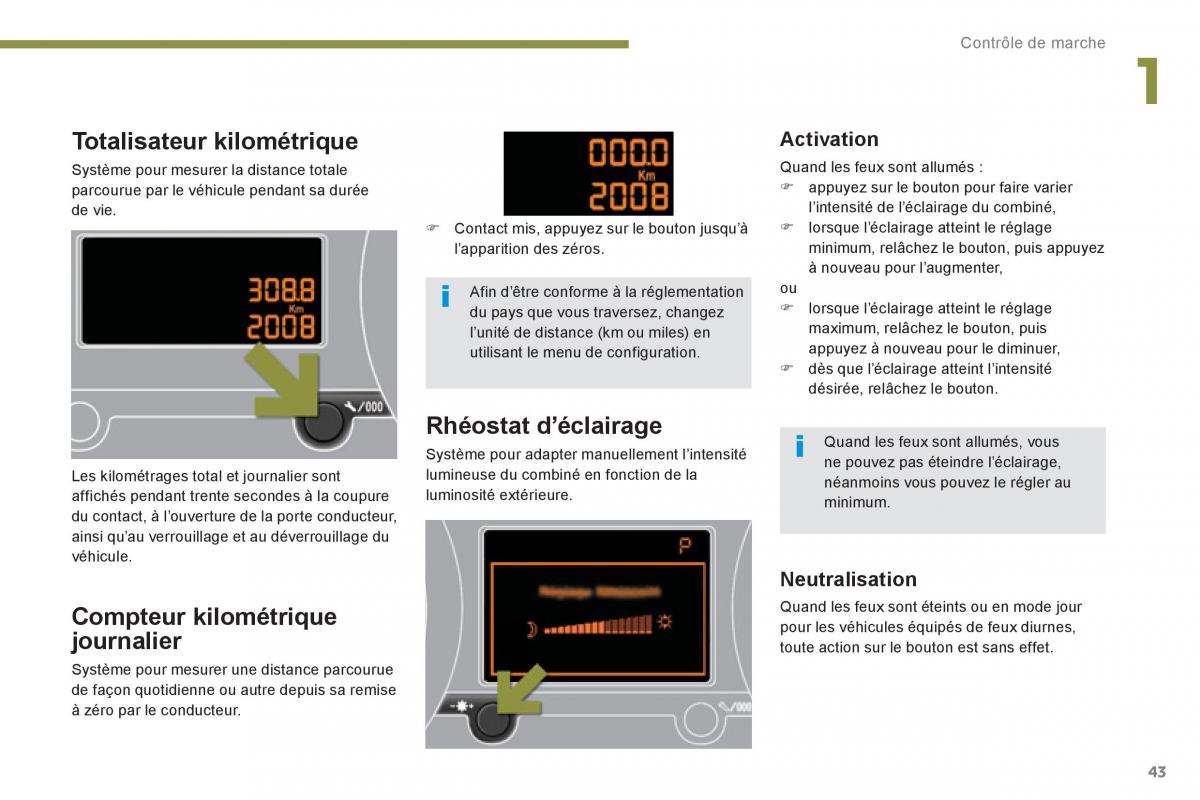 Peugeot 5008 manuel du proprietaire / page 45