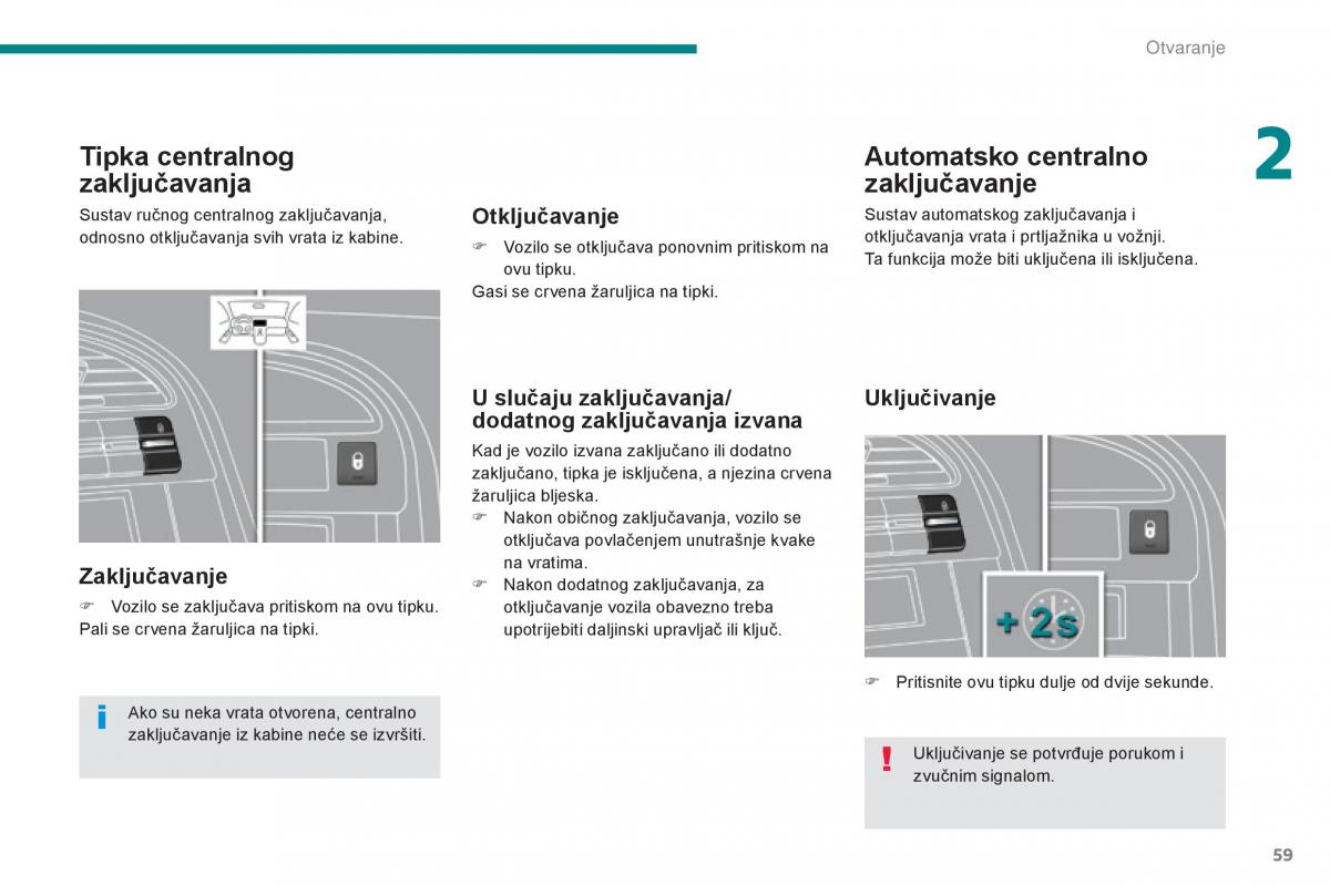 Peugeot 5008 vlasnicko uputstvo / page 61