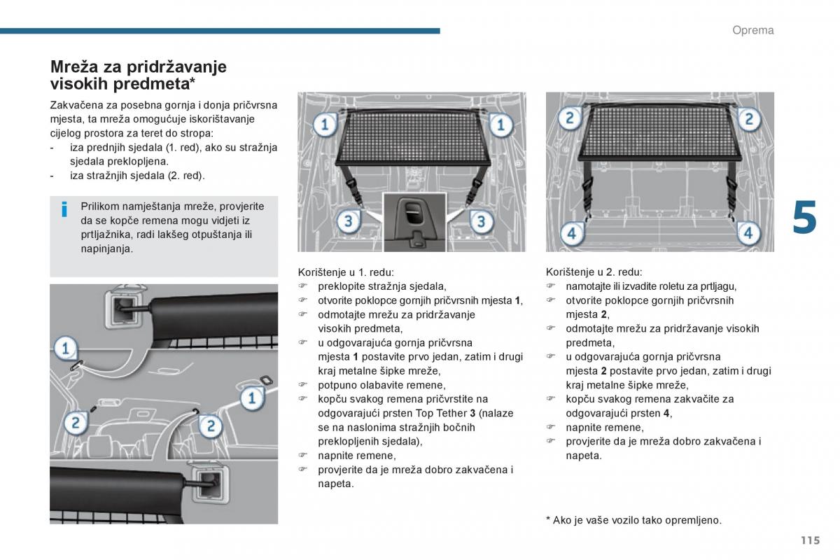 Peugeot 5008 vlasnicko uputstvo / page 117