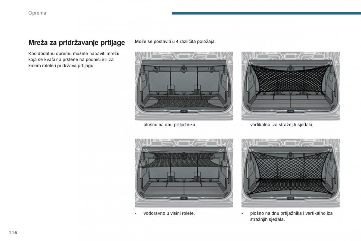 Peugeot 5008 vlasnicko uputstvo / page 118