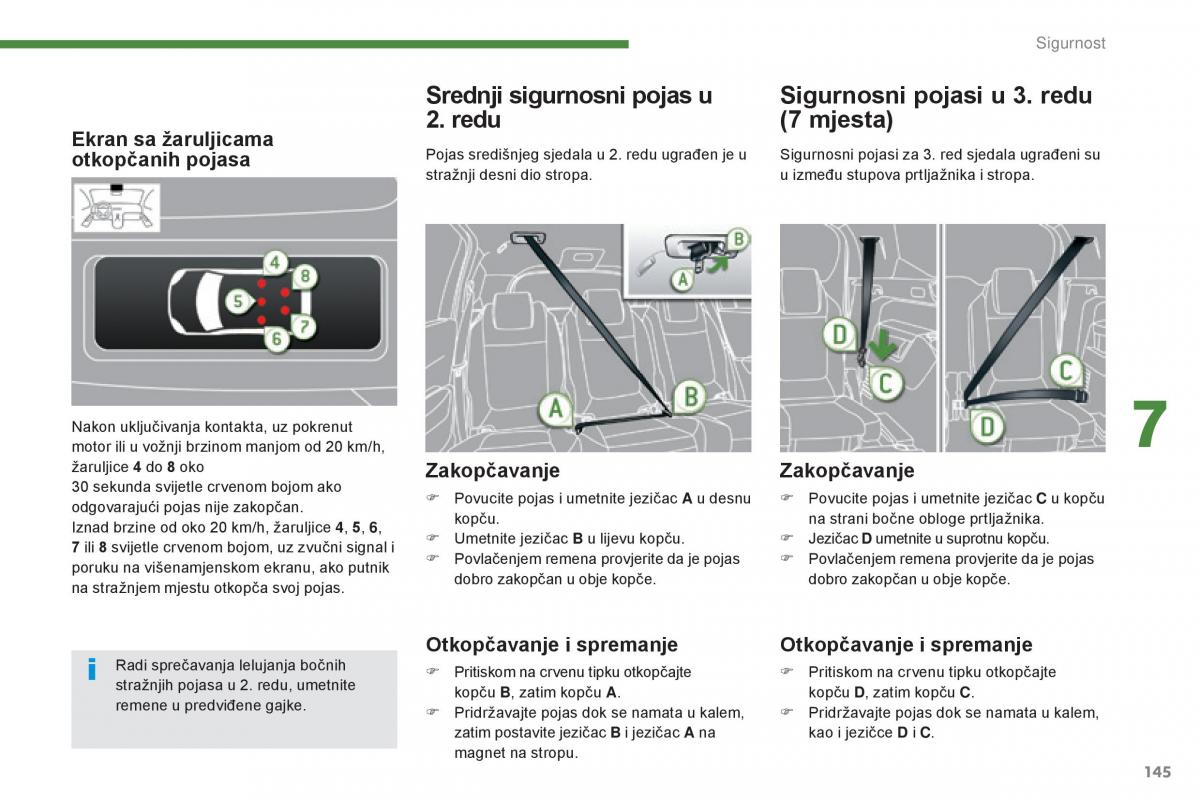 Peugeot 5008 vlasnicko uputstvo / page 147