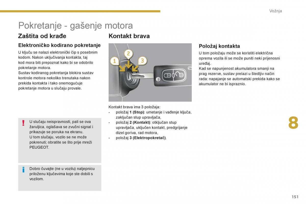 Peugeot 5008 vlasnicko uputstvo / page 153