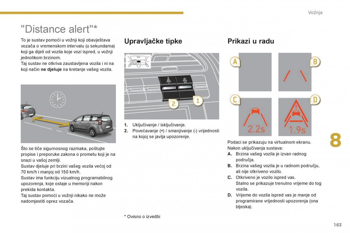 Peugeot 5008 vlasnicko uputstvo / page 165