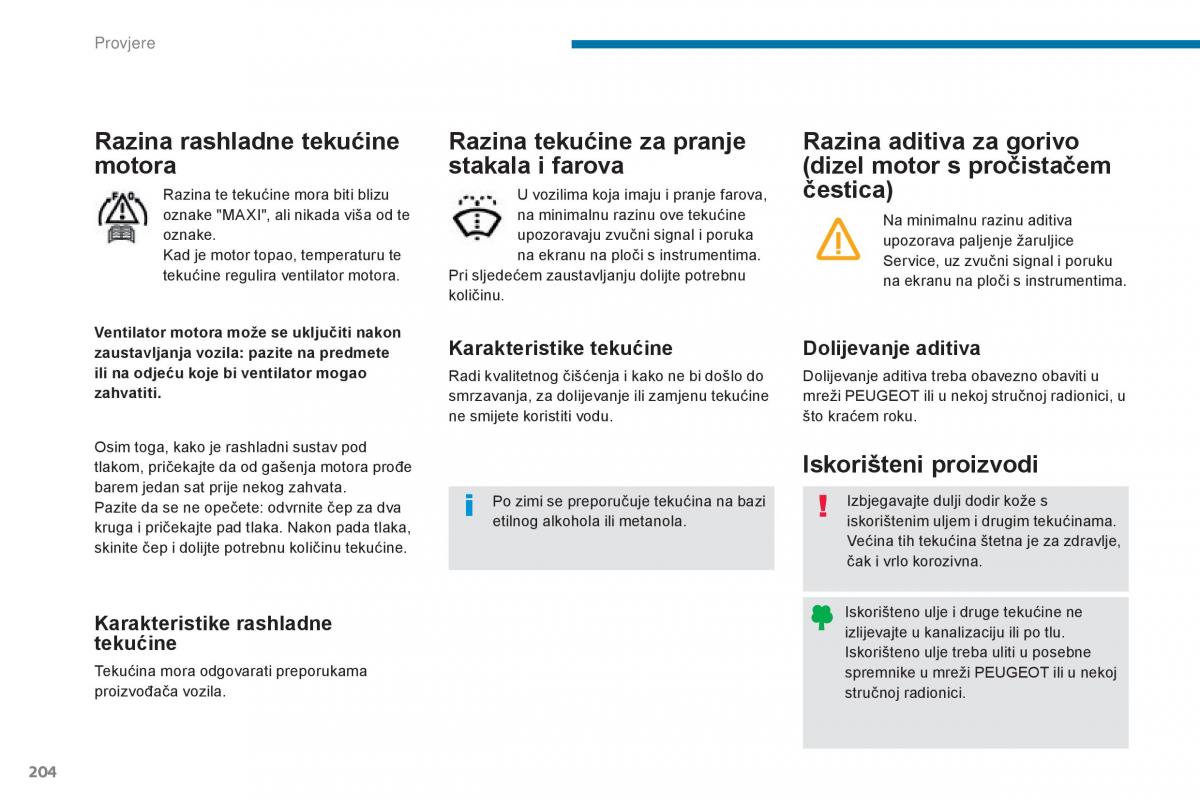 Peugeot 5008 vlasnicko uputstvo / page 206