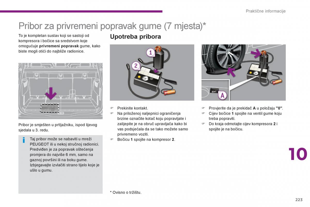 Peugeot 5008 vlasnicko uputstvo / page 225