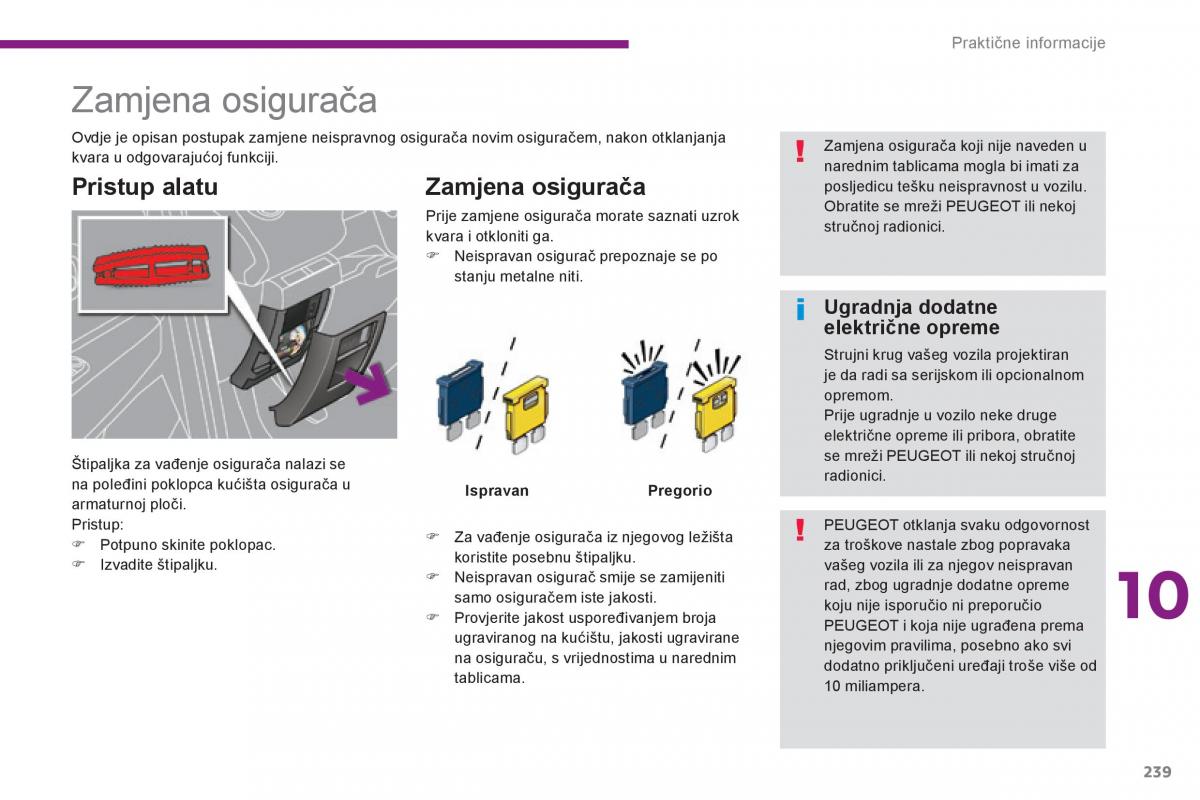 Peugeot 5008 vlasnicko uputstvo / page 241