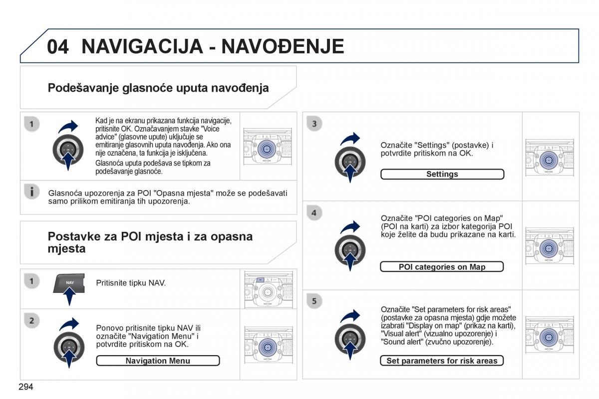 Peugeot 5008 vlasnicko uputstvo / page 296