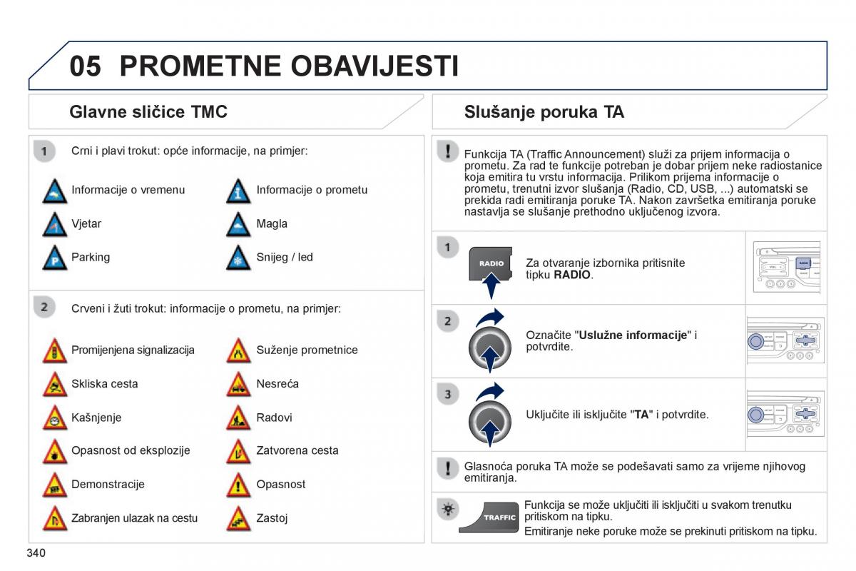 Peugeot 5008 vlasnicko uputstvo / page 342