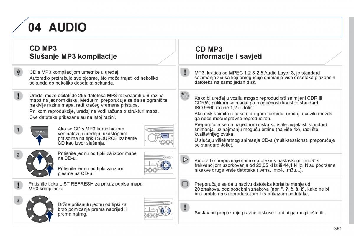 Peugeot 5008 vlasnicko uputstvo / page 383