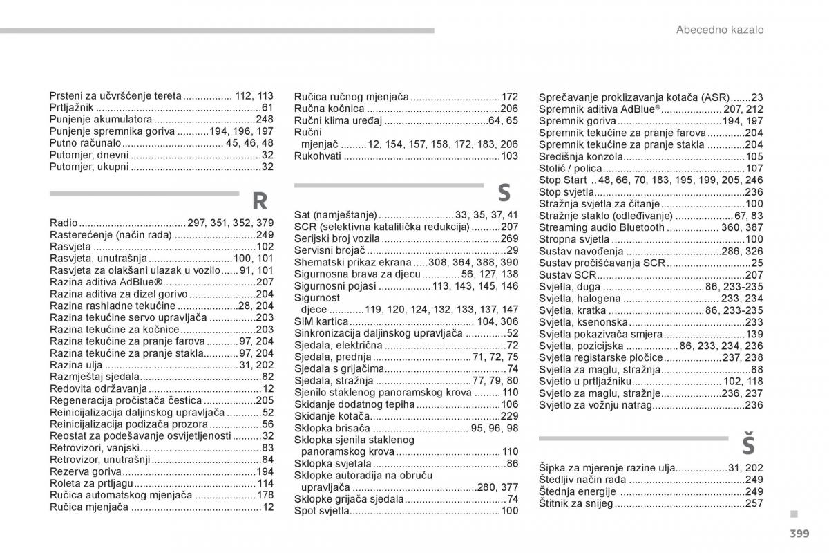 Peugeot 5008 vlasnicko uputstvo / page 401