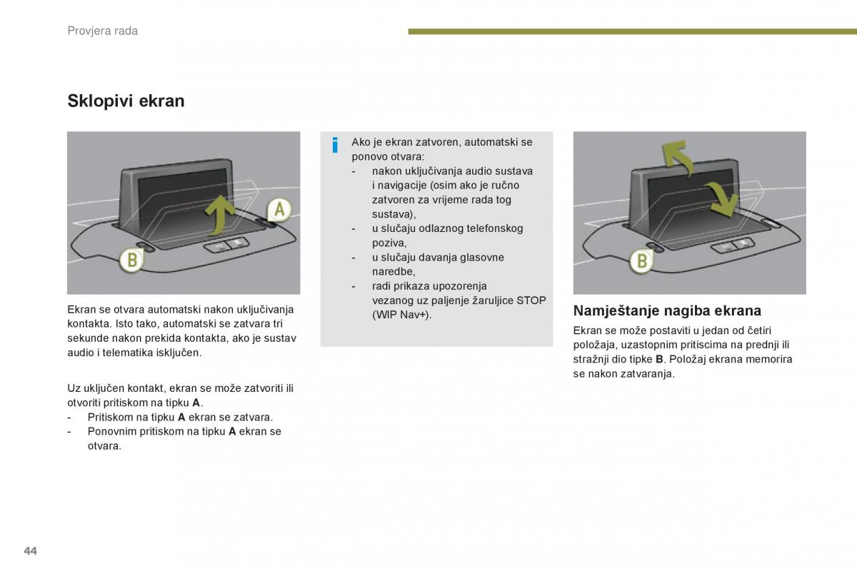 Peugeot 5008 vlasnicko uputstvo / page 46