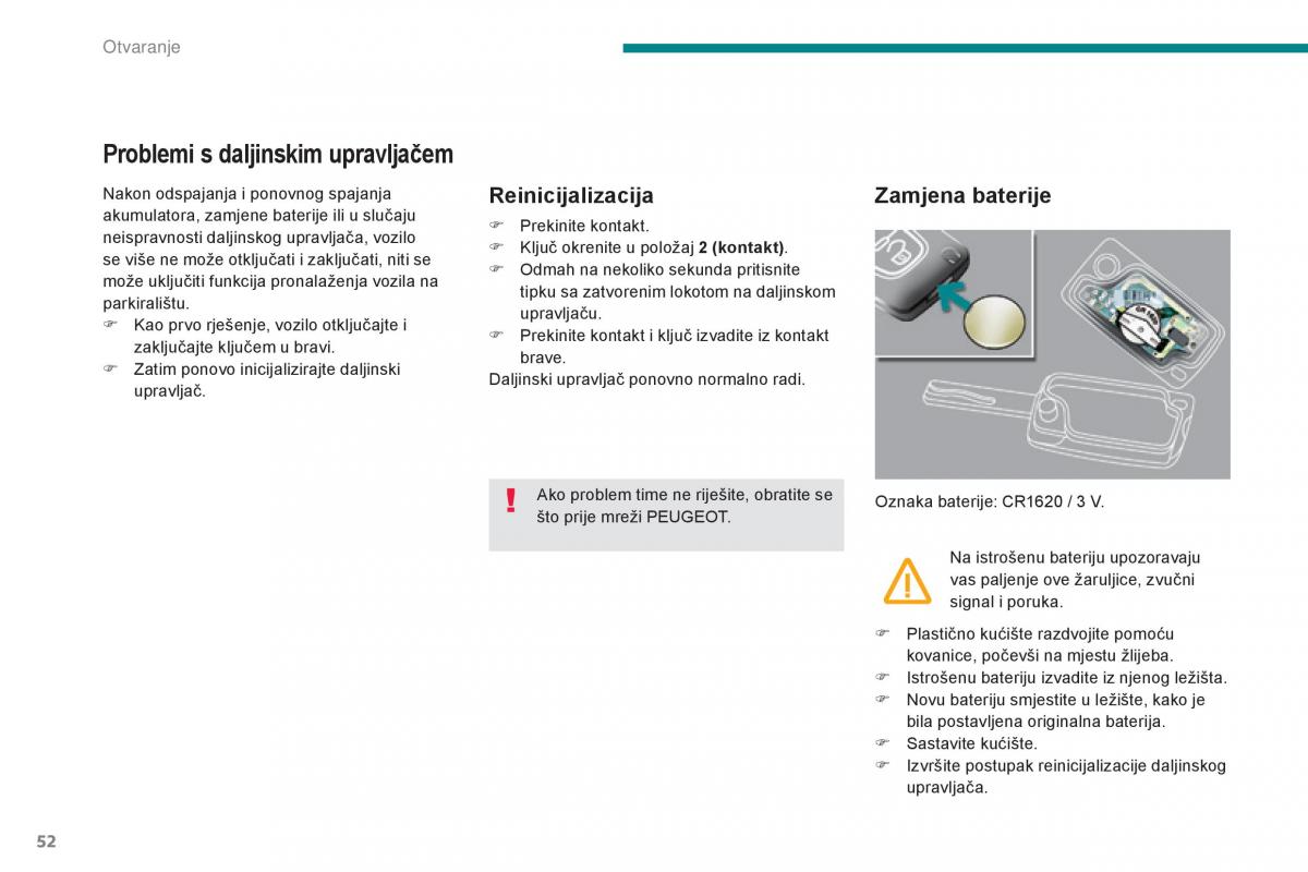 Peugeot 5008 vlasnicko uputstvo / page 54