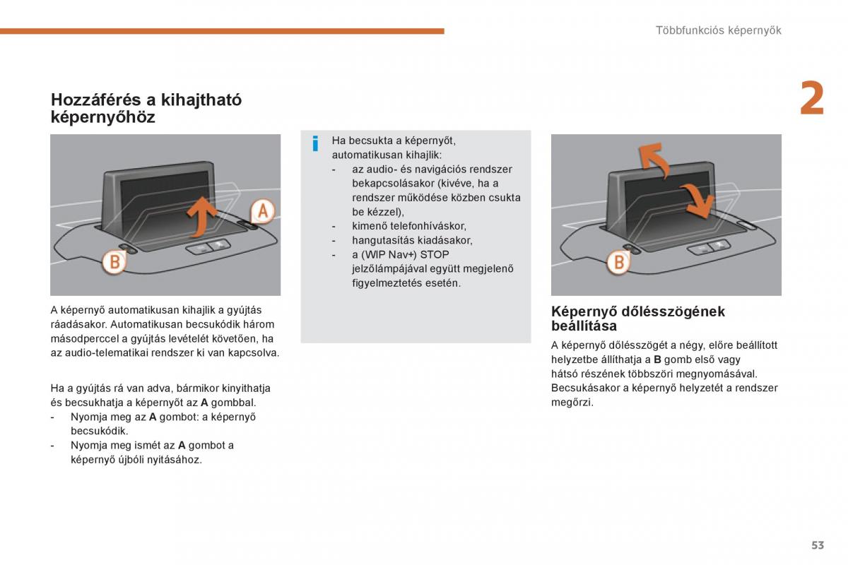 Peugeot 5008 Kezelesi utmutato / page 55