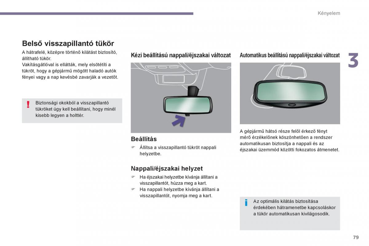 Peugeot 5008 Kezelesi utmutato / page 81