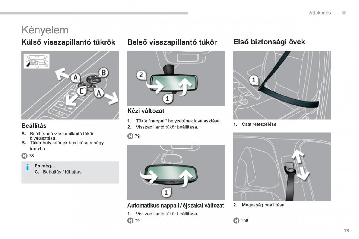 Peugeot 5008 Kezelesi utmutato / page 15