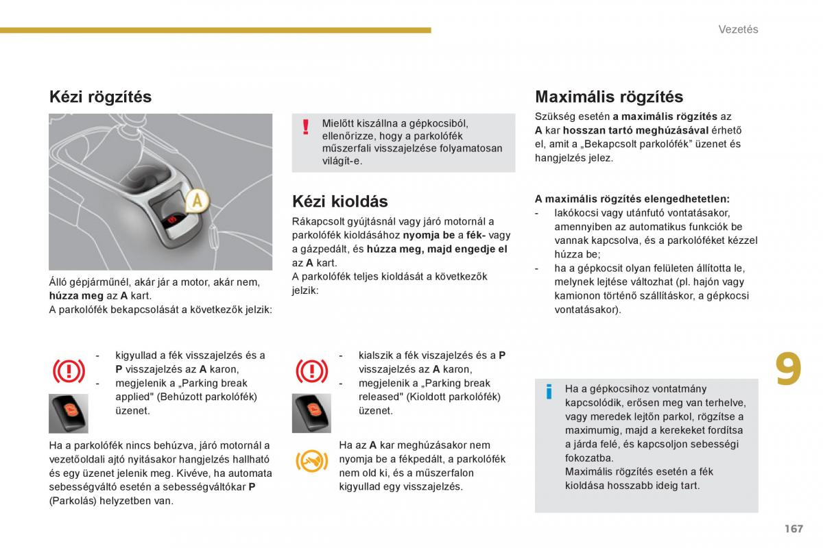 Peugeot 5008 Kezelesi utmutato / page 169