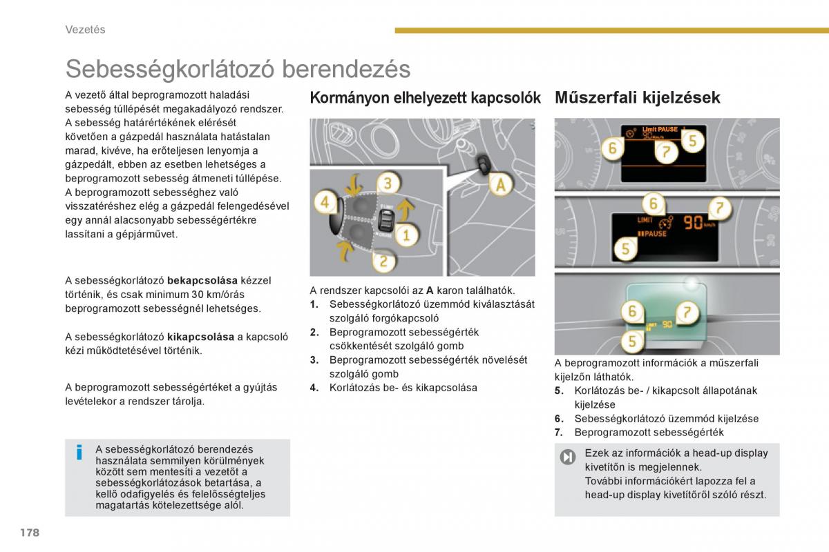 Peugeot 5008 Kezelesi utmutato / page 180