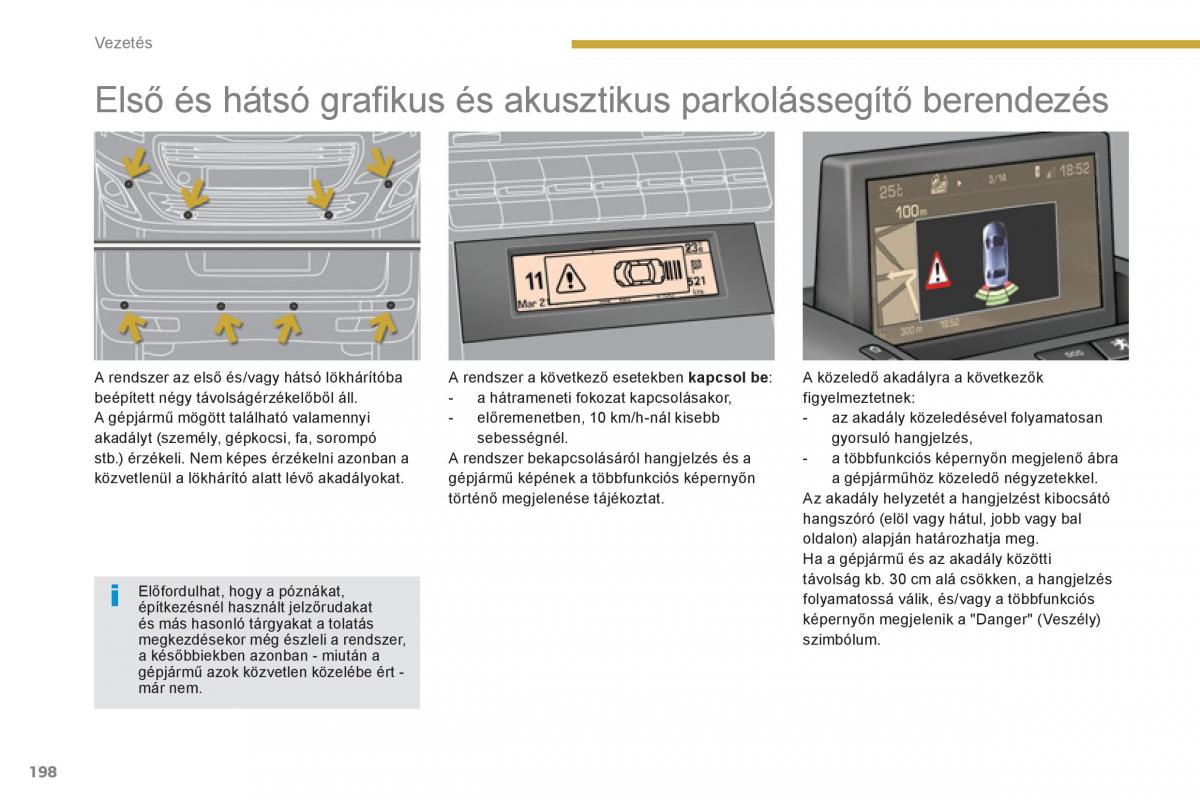 Peugeot 5008 Kezelesi utmutato / page 200