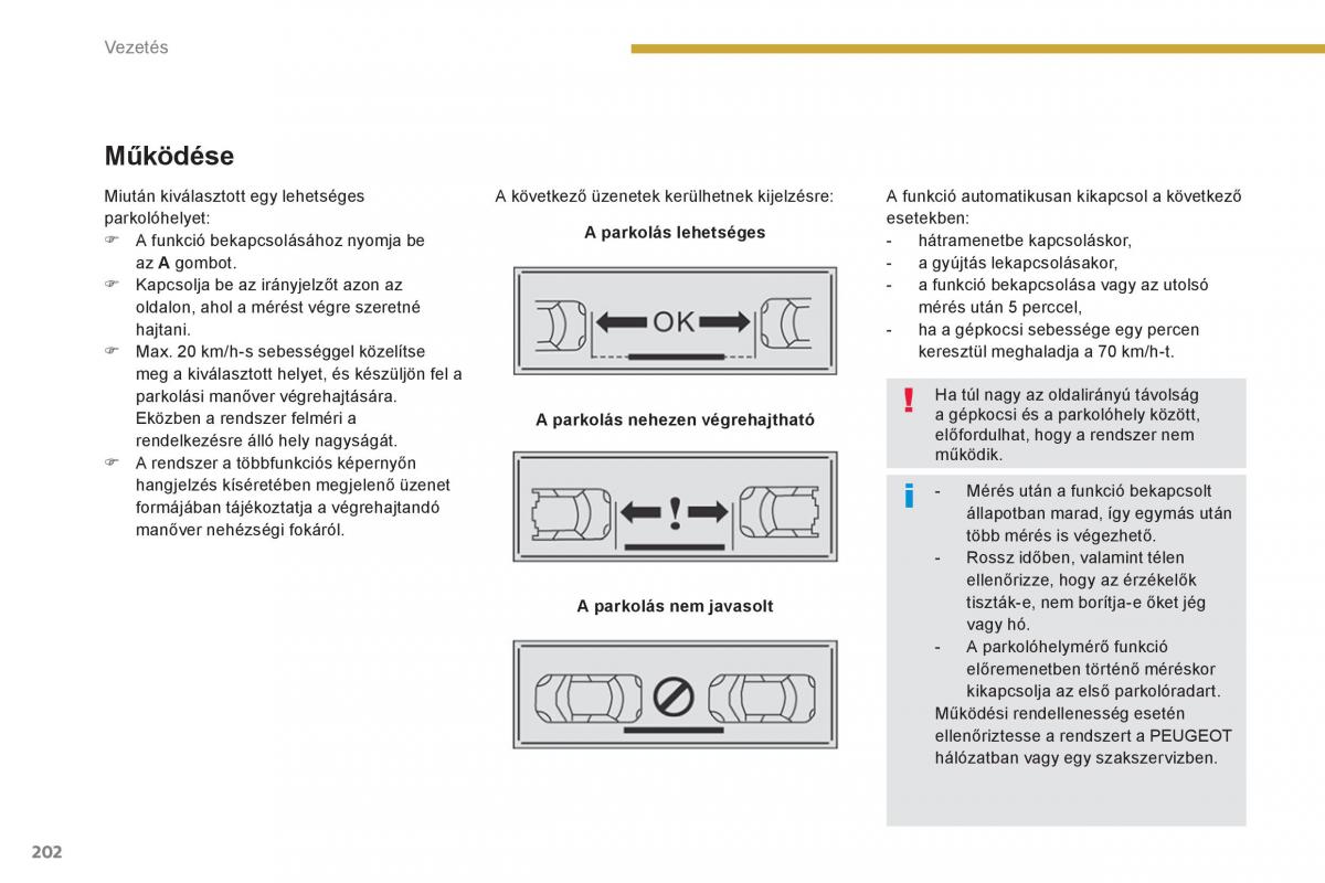 Peugeot 5008 Kezelesi utmutato / page 204