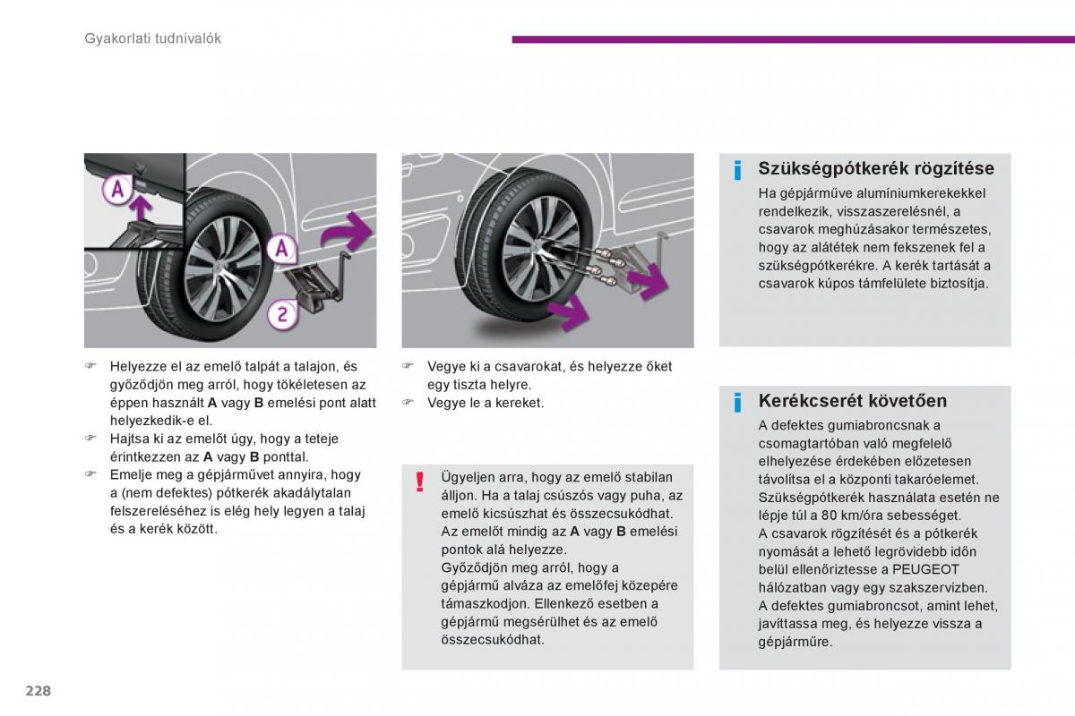 Peugeot 5008 Kezelesi utmutato / page 230