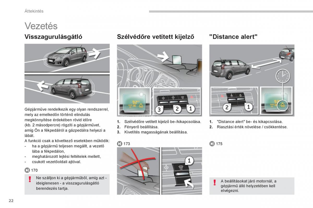 Peugeot 5008 Kezelesi utmutato / page 24