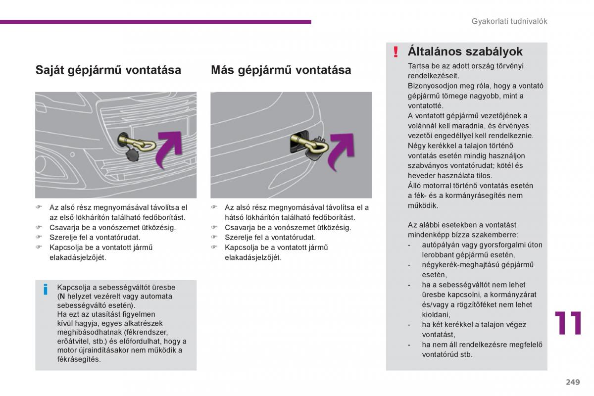 Peugeot 5008 Kezelesi utmutato / page 251