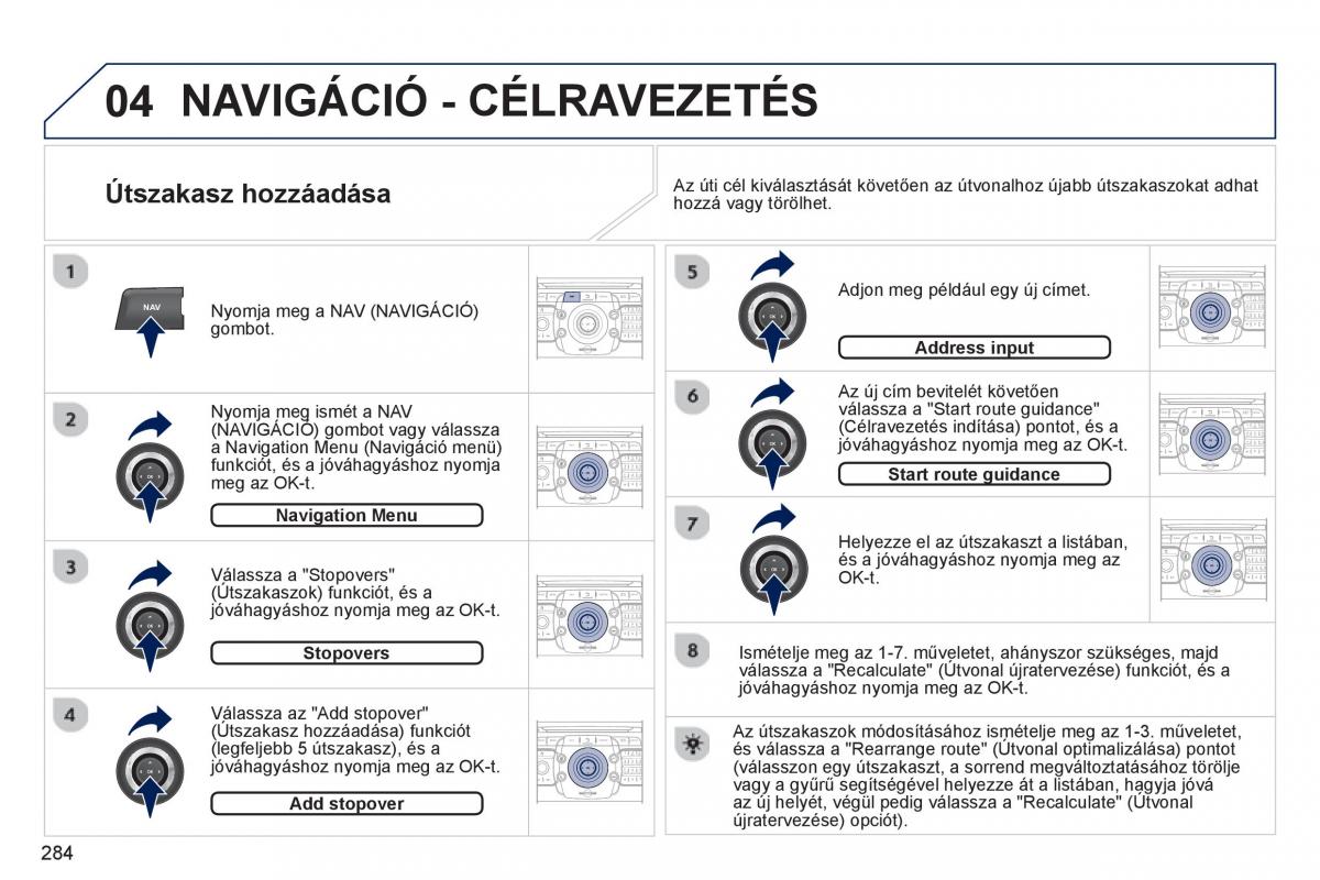 Peugeot 5008 Kezelesi utmutato / page 286