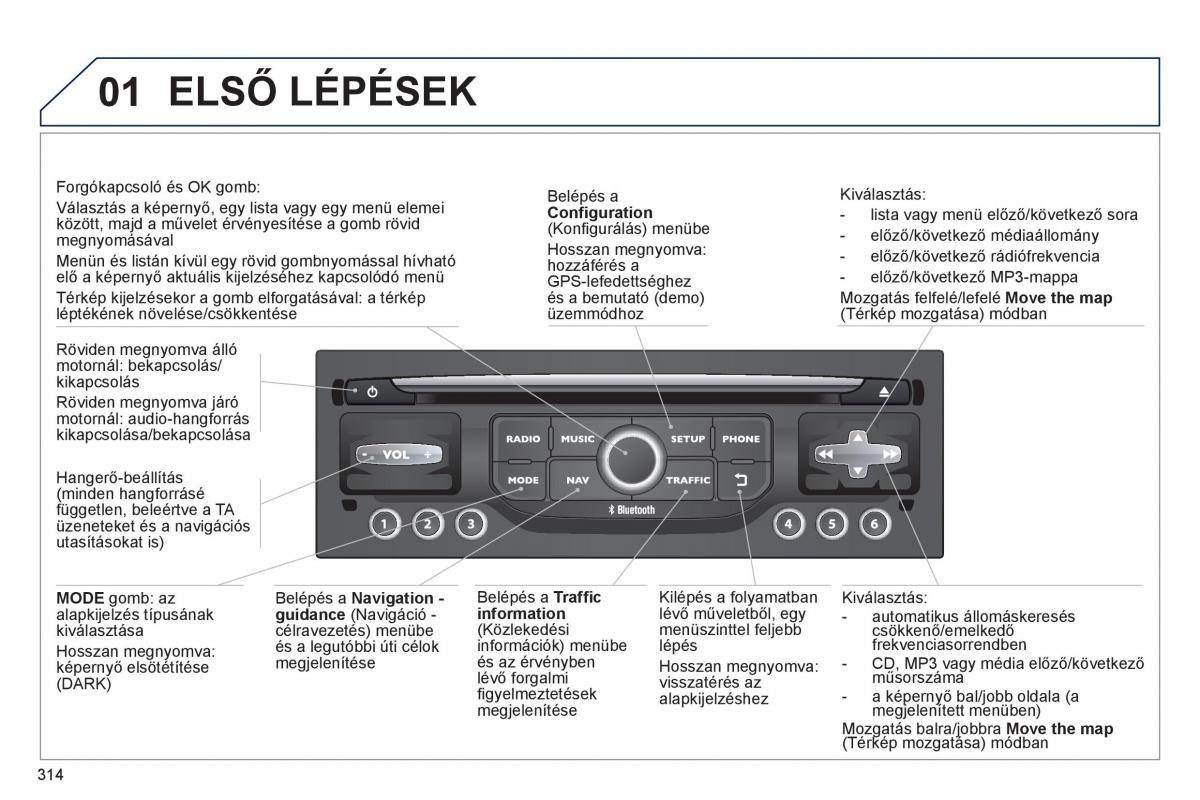 Peugeot 5008 Kezelesi utmutato / page 316