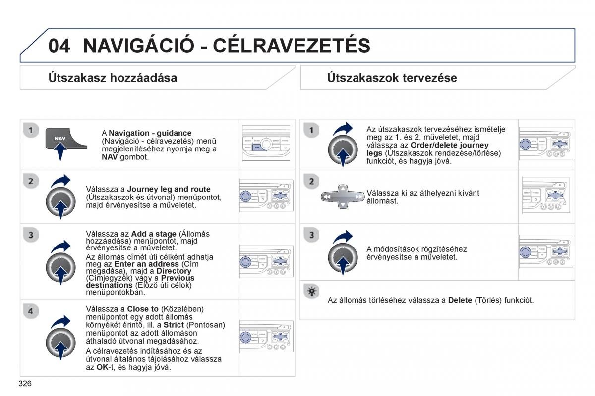 Peugeot 5008 Kezelesi utmutato / page 328