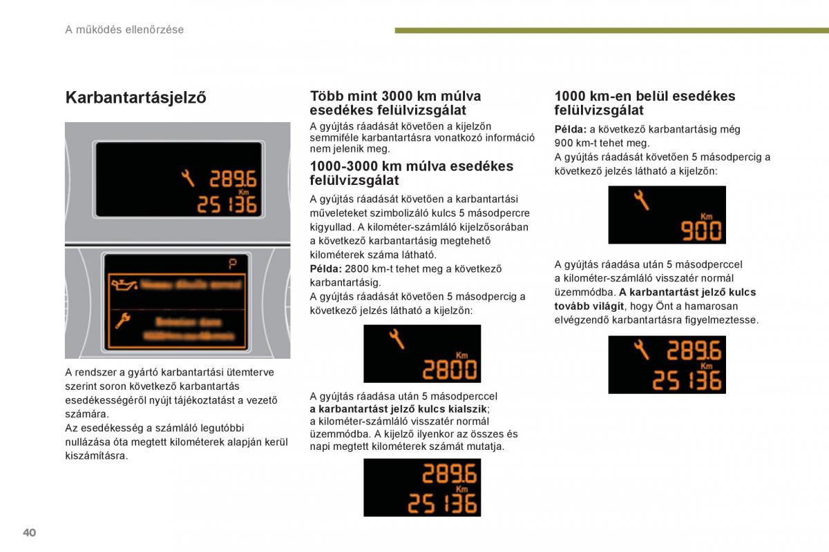 Peugeot 5008 Kezelesi utmutato / page 42