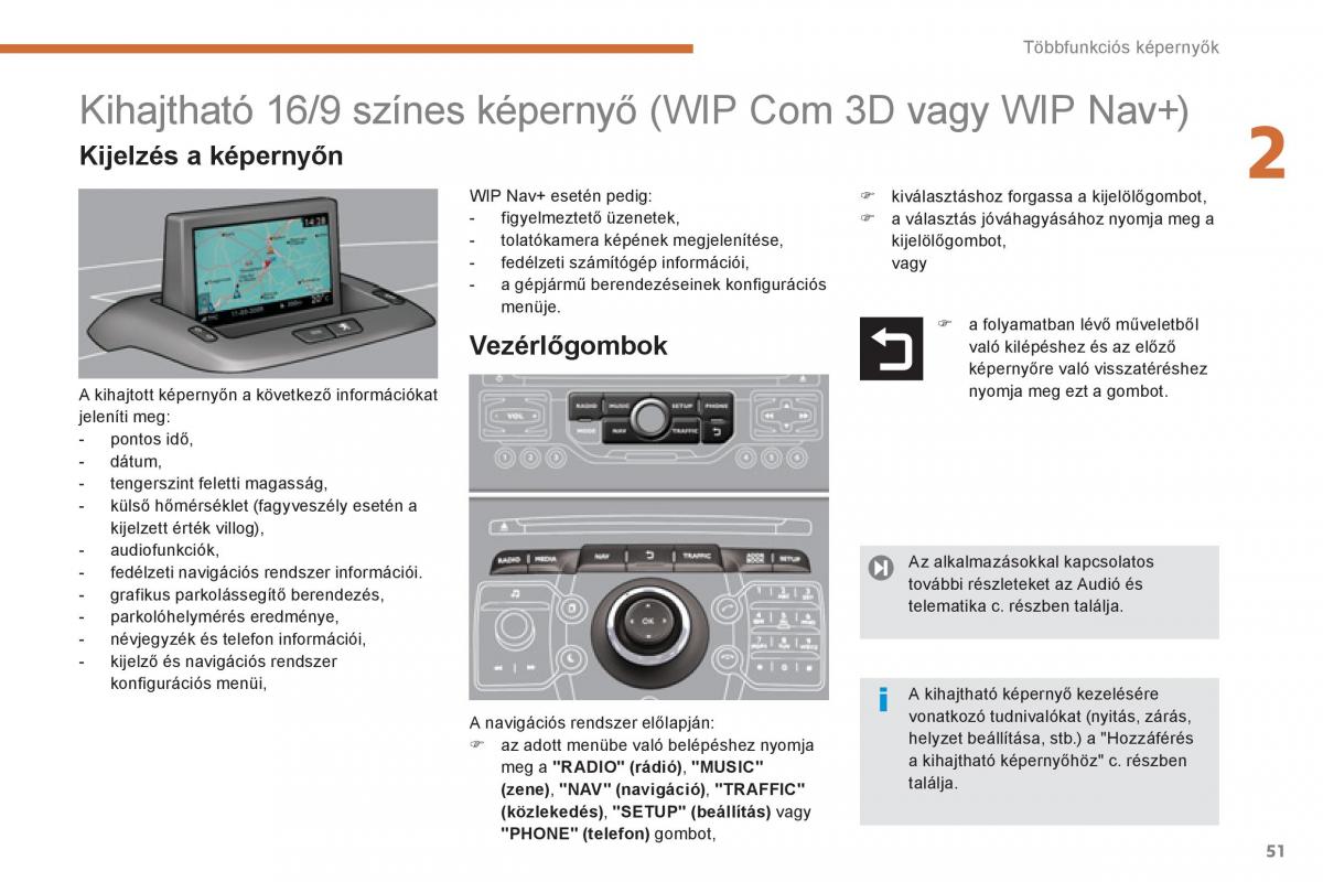 Peugeot 5008 Kezelesi utmutato / page 53