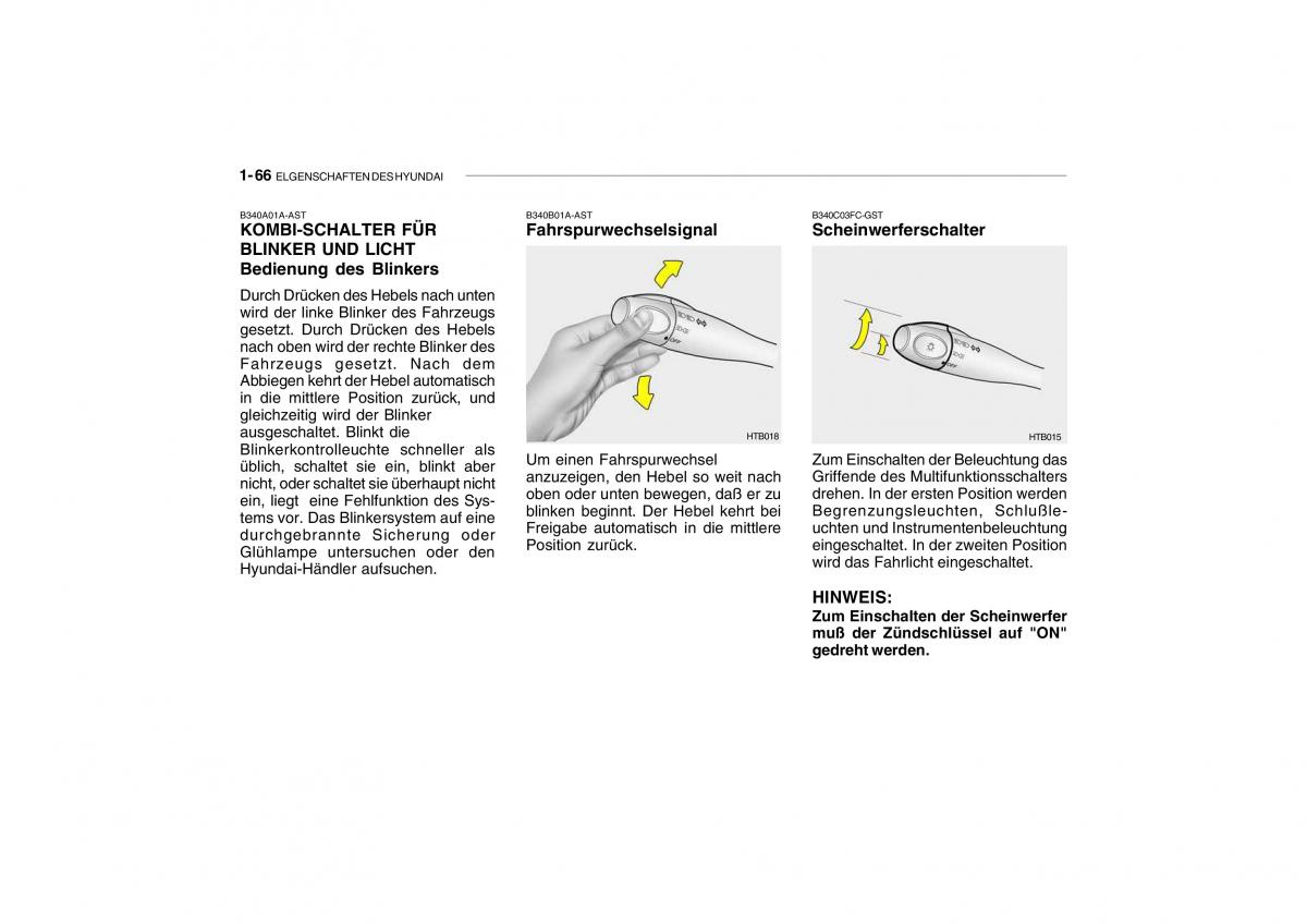 Hyundai Getz Handbuch / page 76