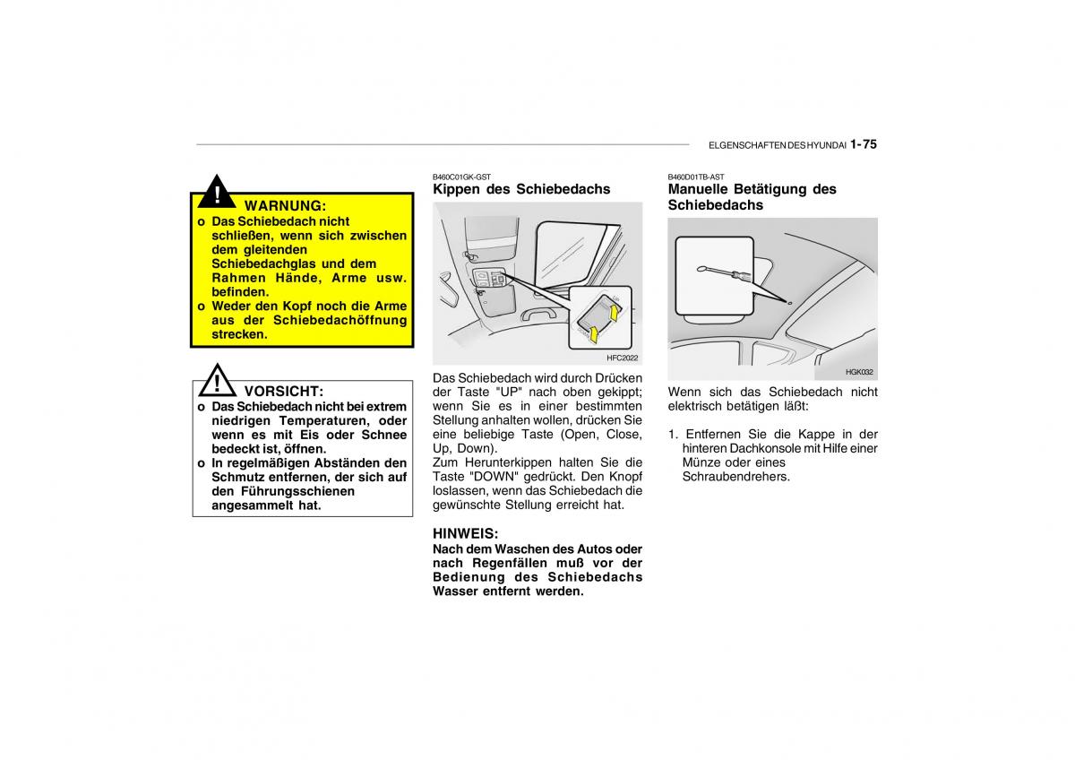 Hyundai Getz Handbuch / page 85