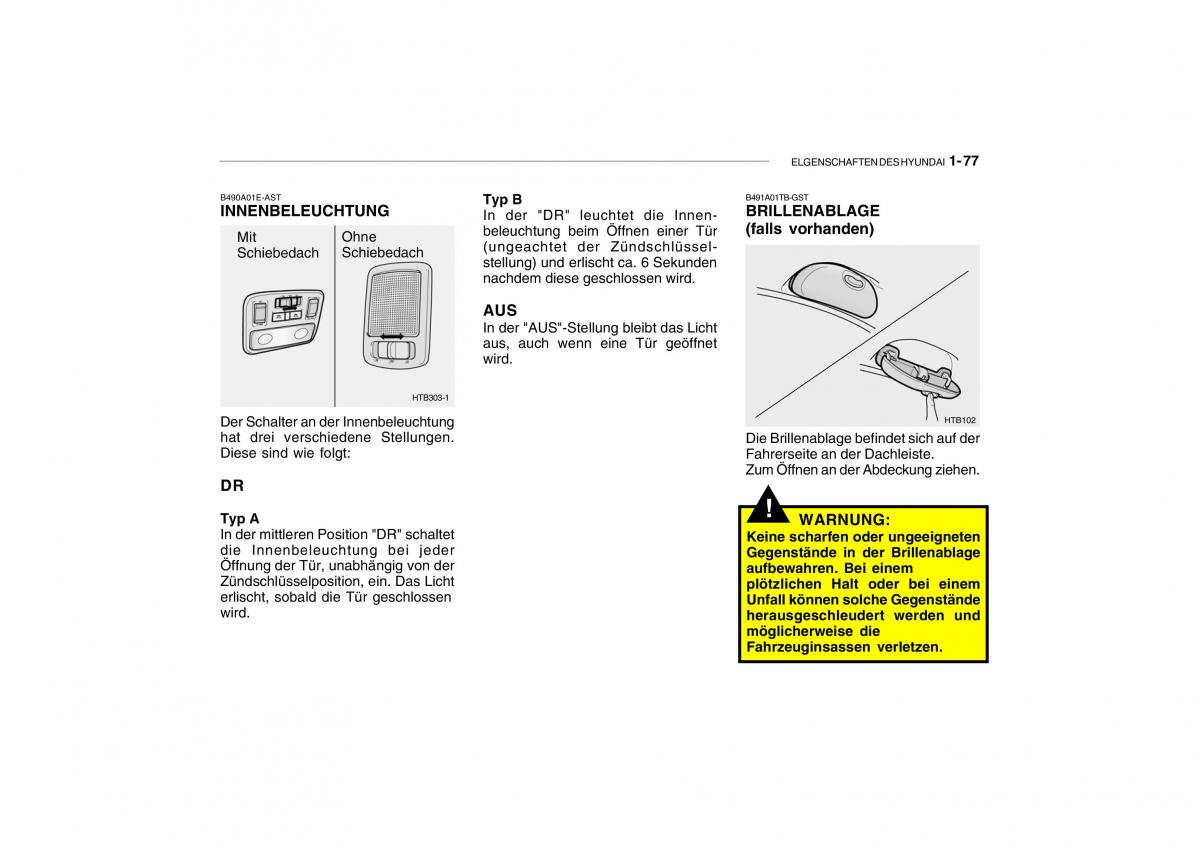 Hyundai Getz Handbuch / page 87