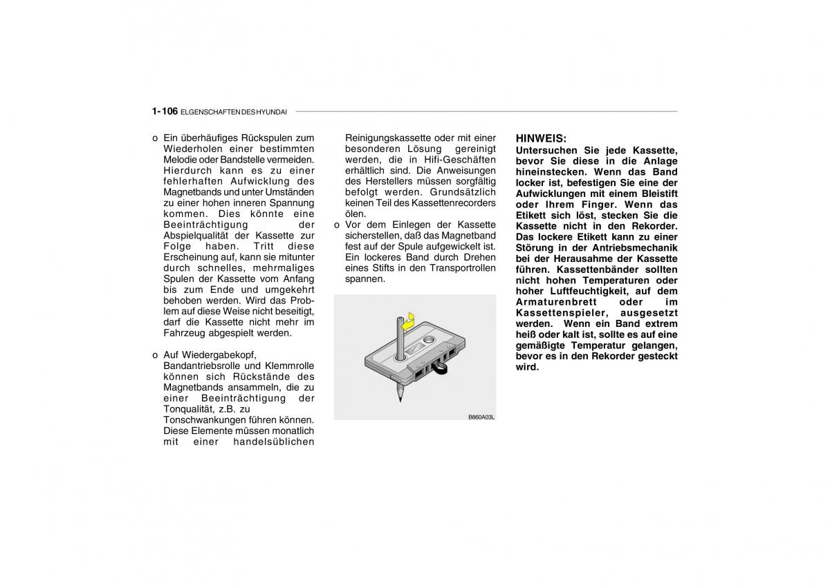 Hyundai Getz Handbuch / page 116